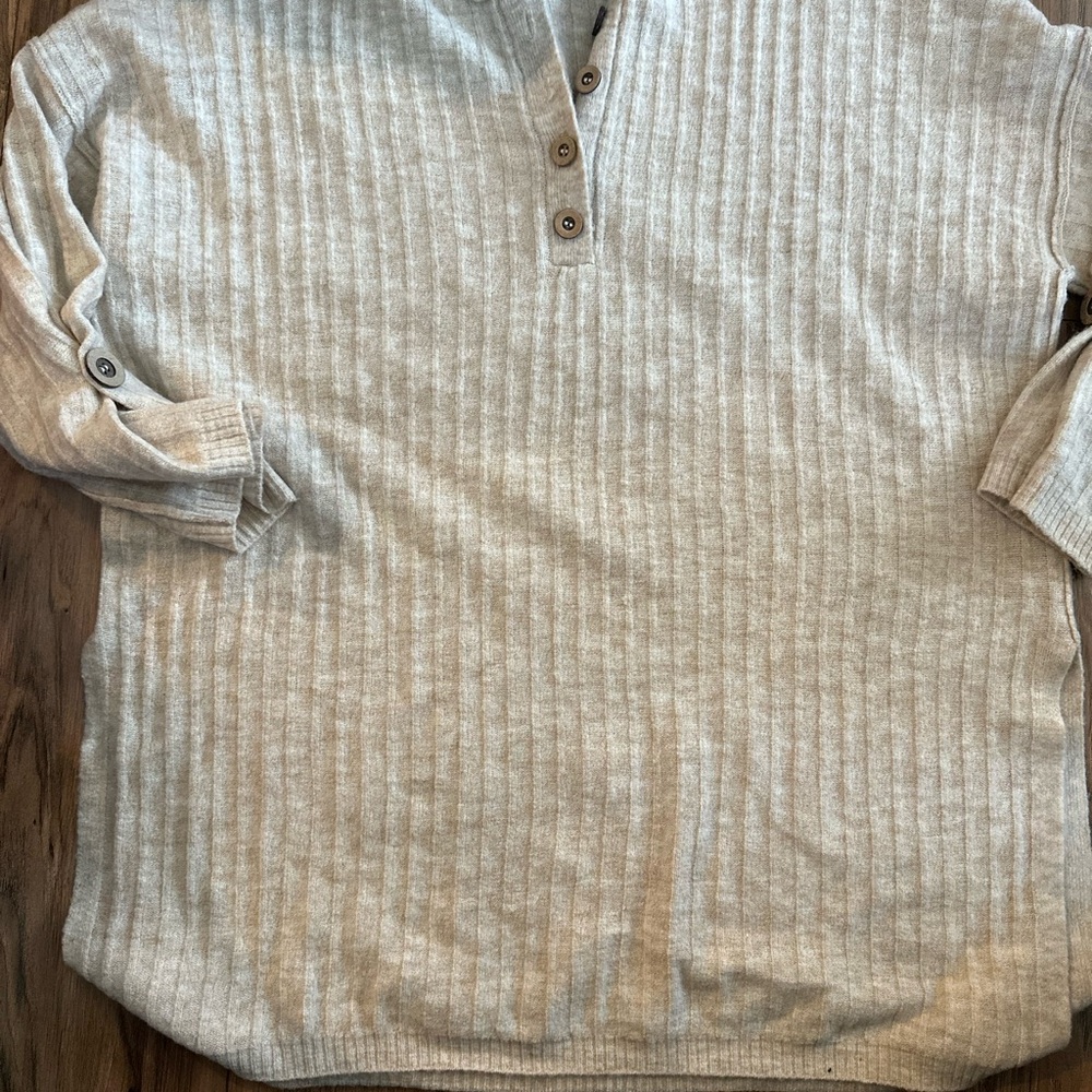 Free People Cream Ribbed Lounge Set - Picture 2 of 3